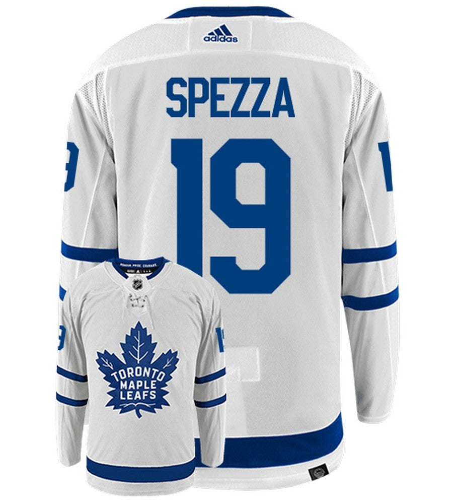 Jason Spezza Toronto Maple Leafs Adidas Primegreen Authentic Away NHL Hockey Jersey - Back/Front View