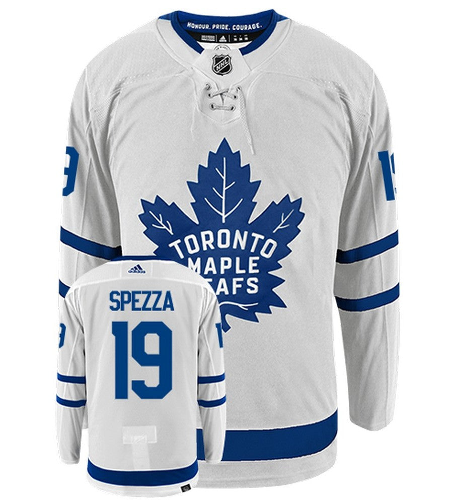 Jason Spezza Toronto Maple Leafs Adidas Primegreen Authentic Away NHL Hockey Jersey - Front/Back View