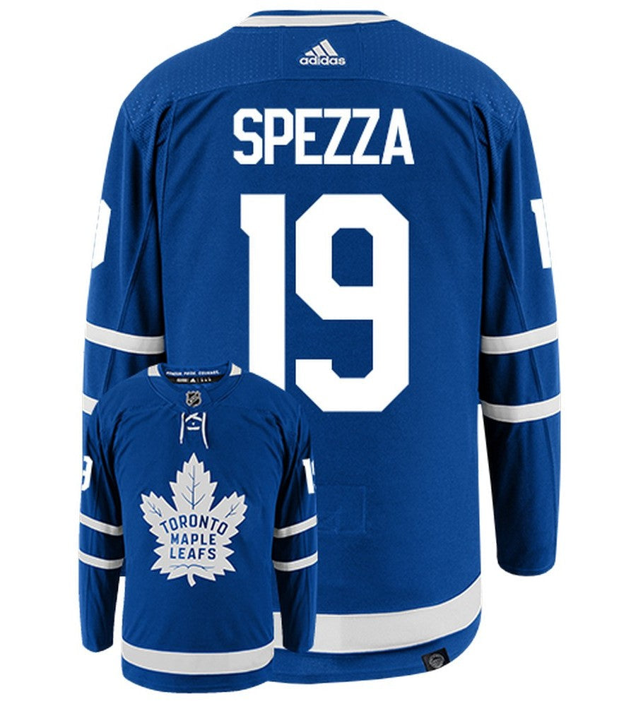 Jason Spezza Toronto Maple Leafs Adidas Primegreen Authentic Home NHL Hockey Jersey - Back/Front View