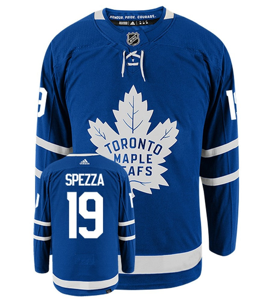 Jason Spezza Toronto Maple Leafs Adidas Primegreen Authentic Home NHL Hockey Jersey - Front/Back View