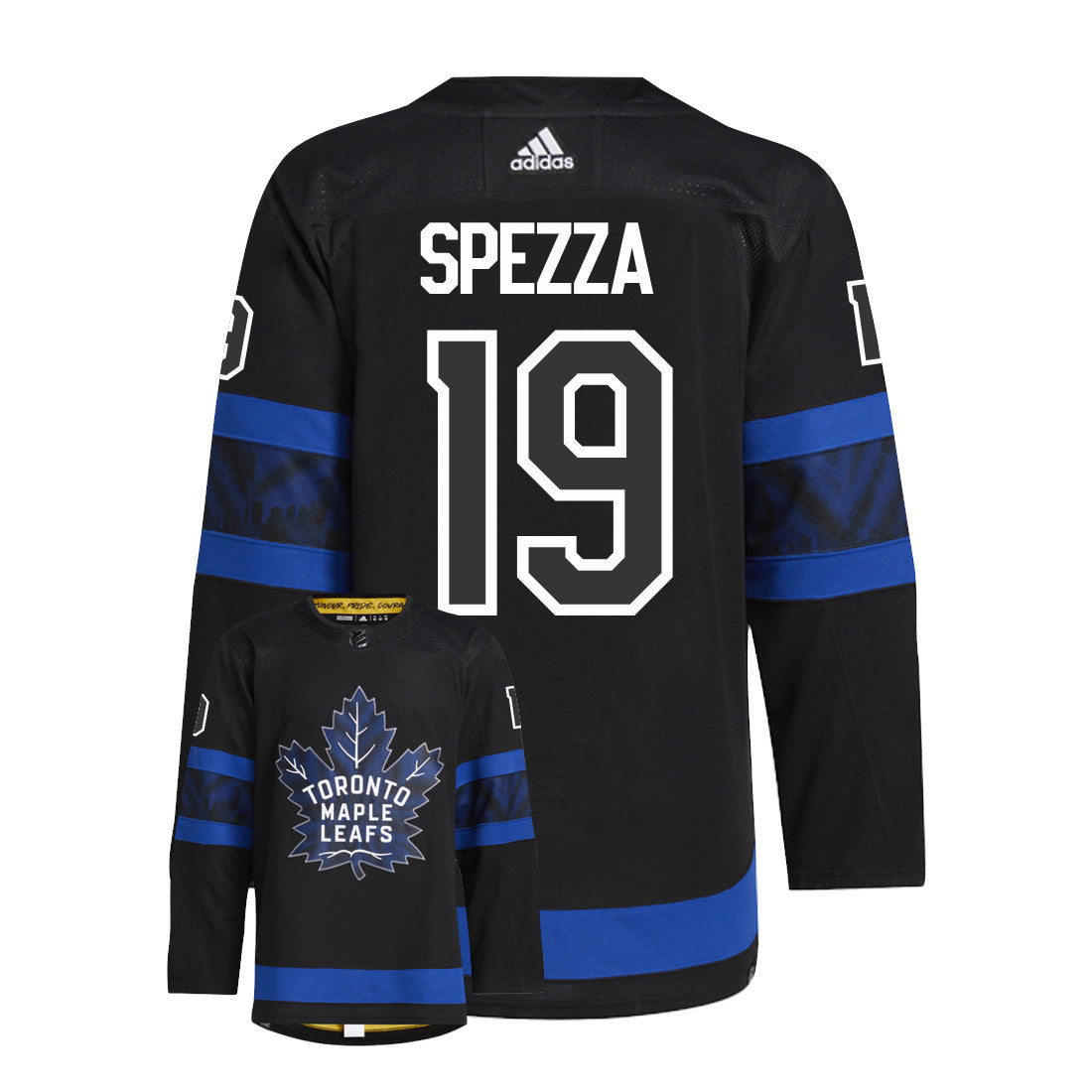 Jason Spezza Toronto Maple Leafs Adidas Primegreen Authentic Third Alternate NHL Hockey Jersey - Back/Front View