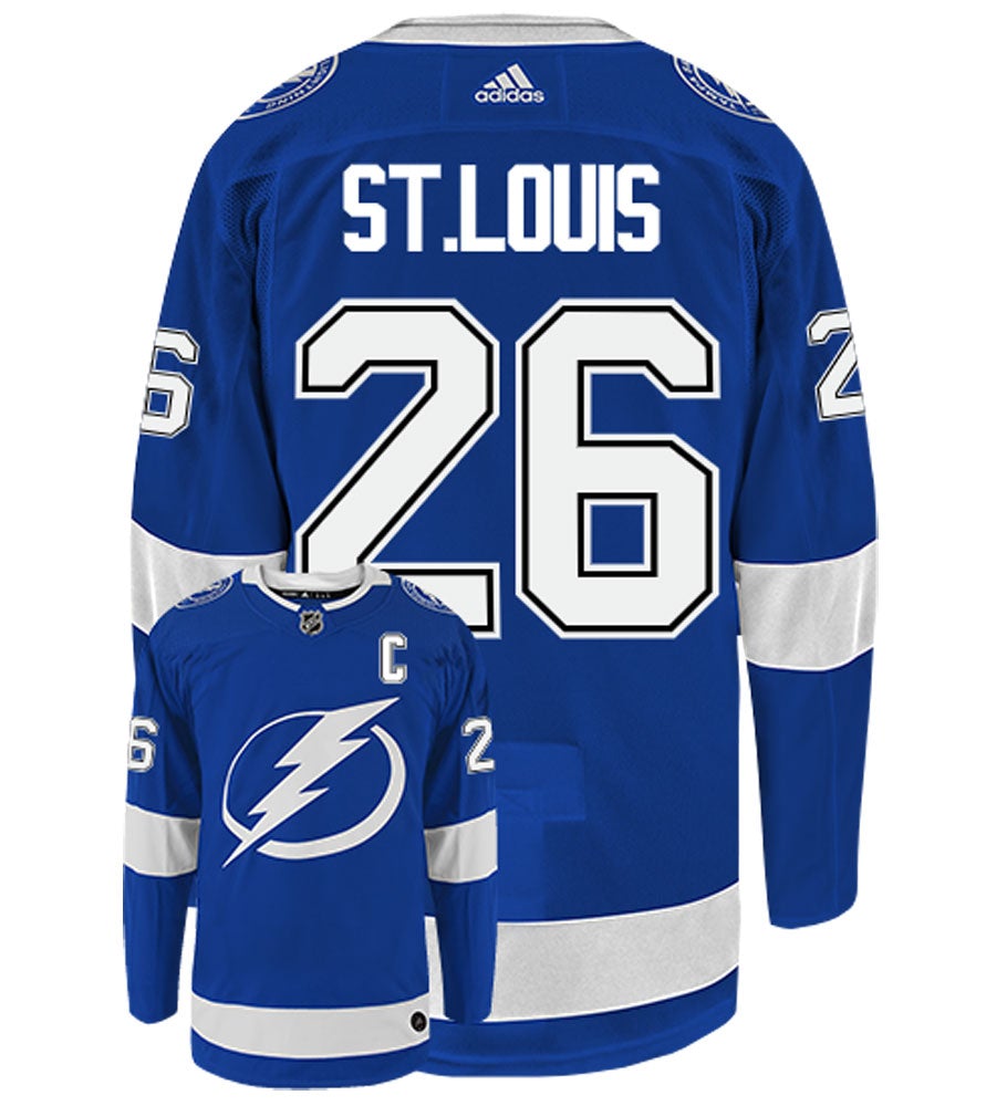 Martin St. Louis Tampa Bay Lightning Adidas Authentic Home NHL Vintage Hockey Jersey