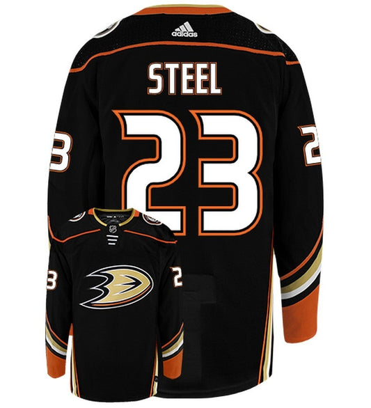 Sam Steel Anaheim Ducks Adidas Authentic Home NHL Hockey Jersey