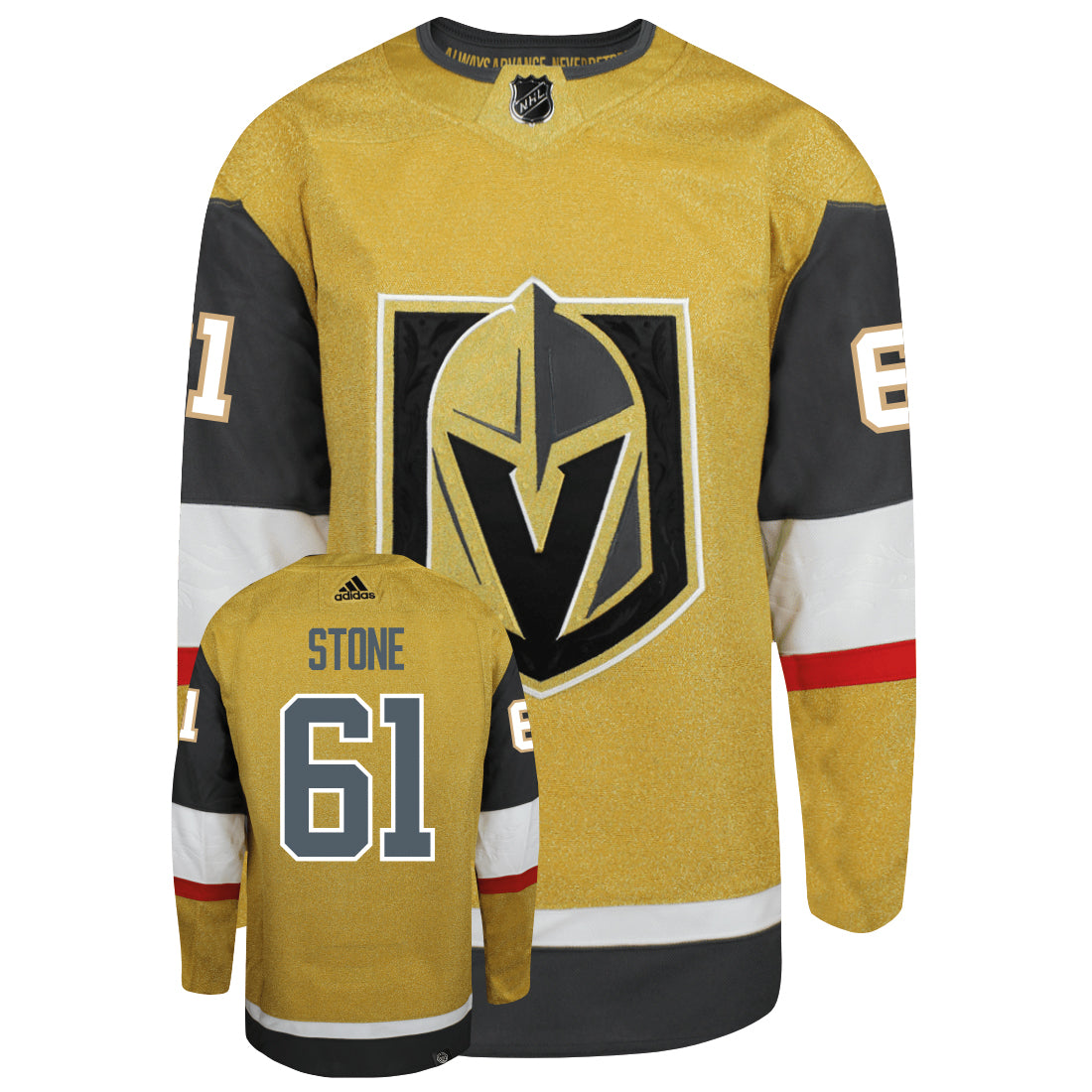 Mark Stone Vegas Golden Knights Adidas Primegreen Authentic NHL Hockey Jersey