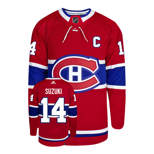 Nick Suzuki Montreal Canadiens Adidas Primegreen Authentic NHL Hockey Jersey