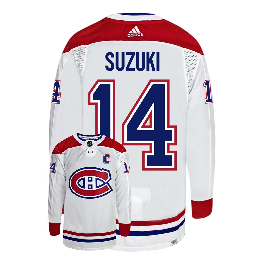 Nick Suzuki Montreal Canadiens Adidas Primegreen Authentic NHL Hockey CoolHockey
