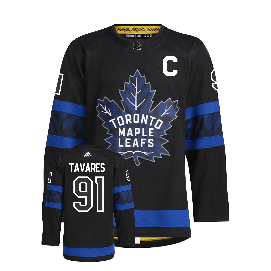 John Tavares Toronto Maple Leafs Adidas Primegreen Authentic Third Alternate NHL Hockey Jersey - Front/Back View