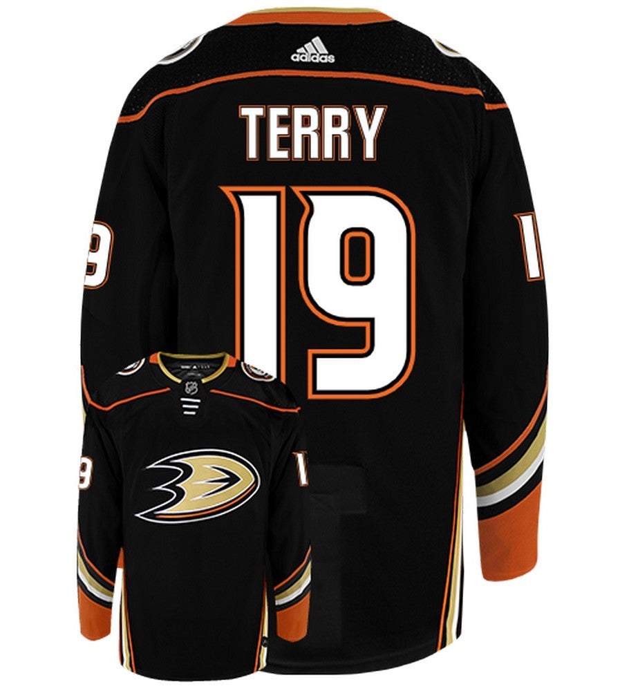 Troy Terry Anaheim Ducks Adidas Authentic Home NHL Hockey Jersey