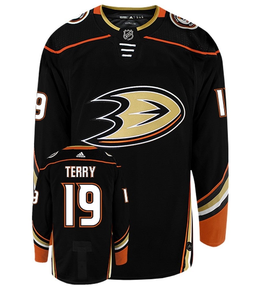 Troy Terry Anaheim Ducks Adidas Authentic Home NHL Hockey Jersey