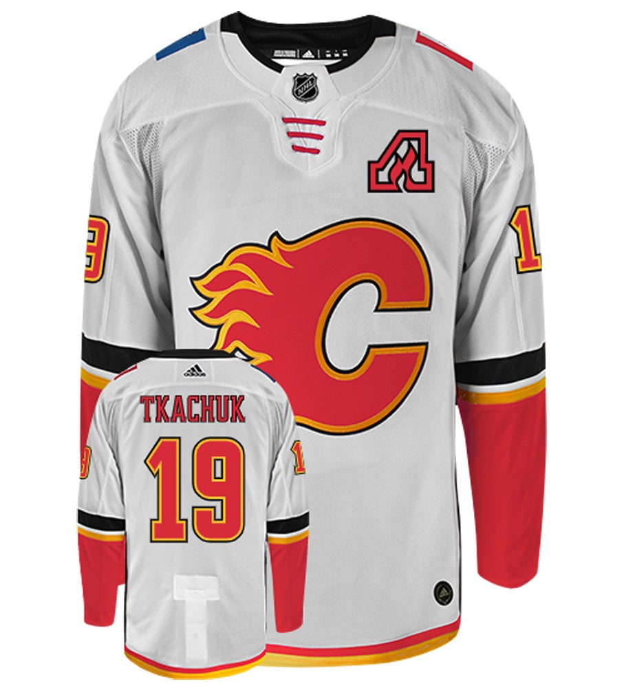 Matthew Tkachuk Calgary Flames Adidas Authentic Away NHL Hockey Jersey