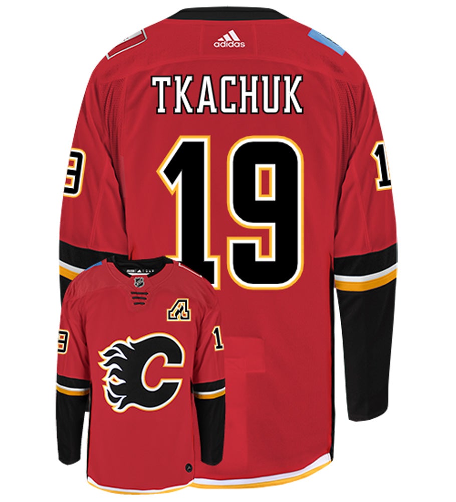 Matthew Tkachuk Calgary Flames Adidas Authentic Home NHL Hockey Jersey