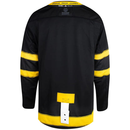Toronto Maple Leafs Adidas Primegreen Authentic NHL Bieber Hockey Jersey - Inside Out Back View