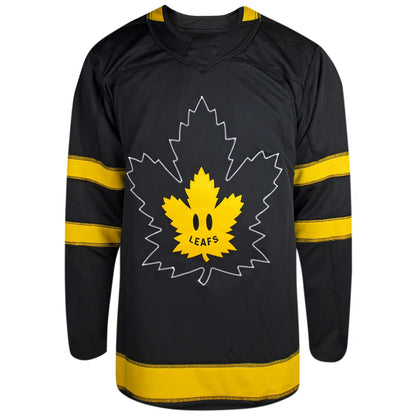 Toronto Maple Leafs Adidas Primegreen Authentic NHL Bieber Hockey Jersey - Inside Out Front View