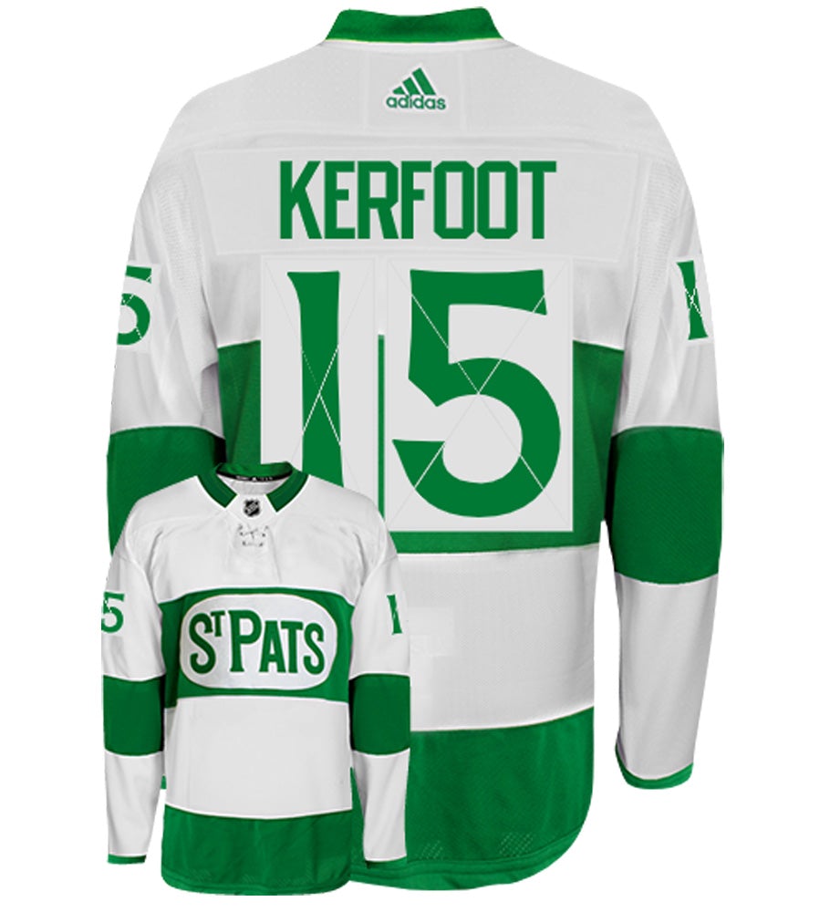 Alexander Kerfoot Toronto Maple Leafs St. Pats Adidas Authentic NHL Hockey Jersey