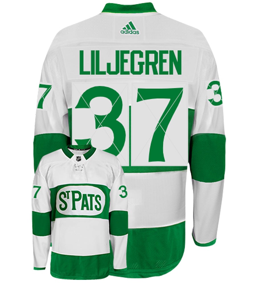 Timothy Liljegren Toronto Maple Leafs St. Pats Adidas Authentic NHL Hockey Jersey