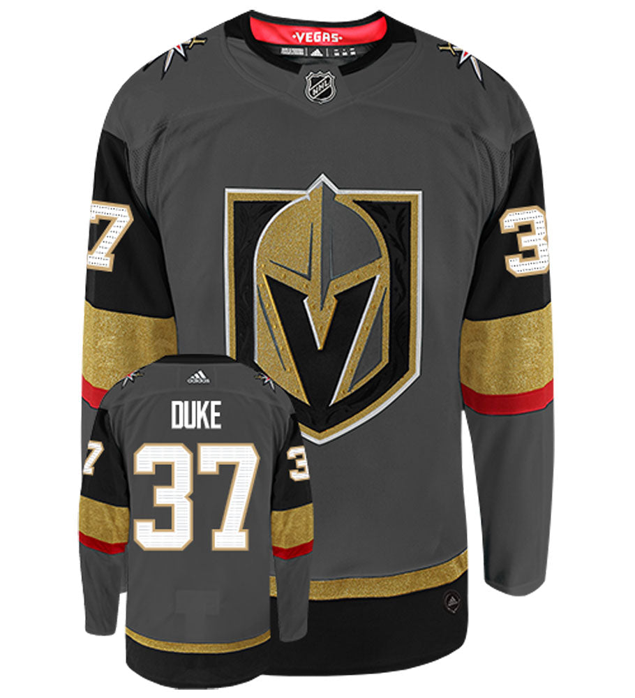 Reid Duke Vegas Golden Knights Adidas Authentic Home NHL Jersey