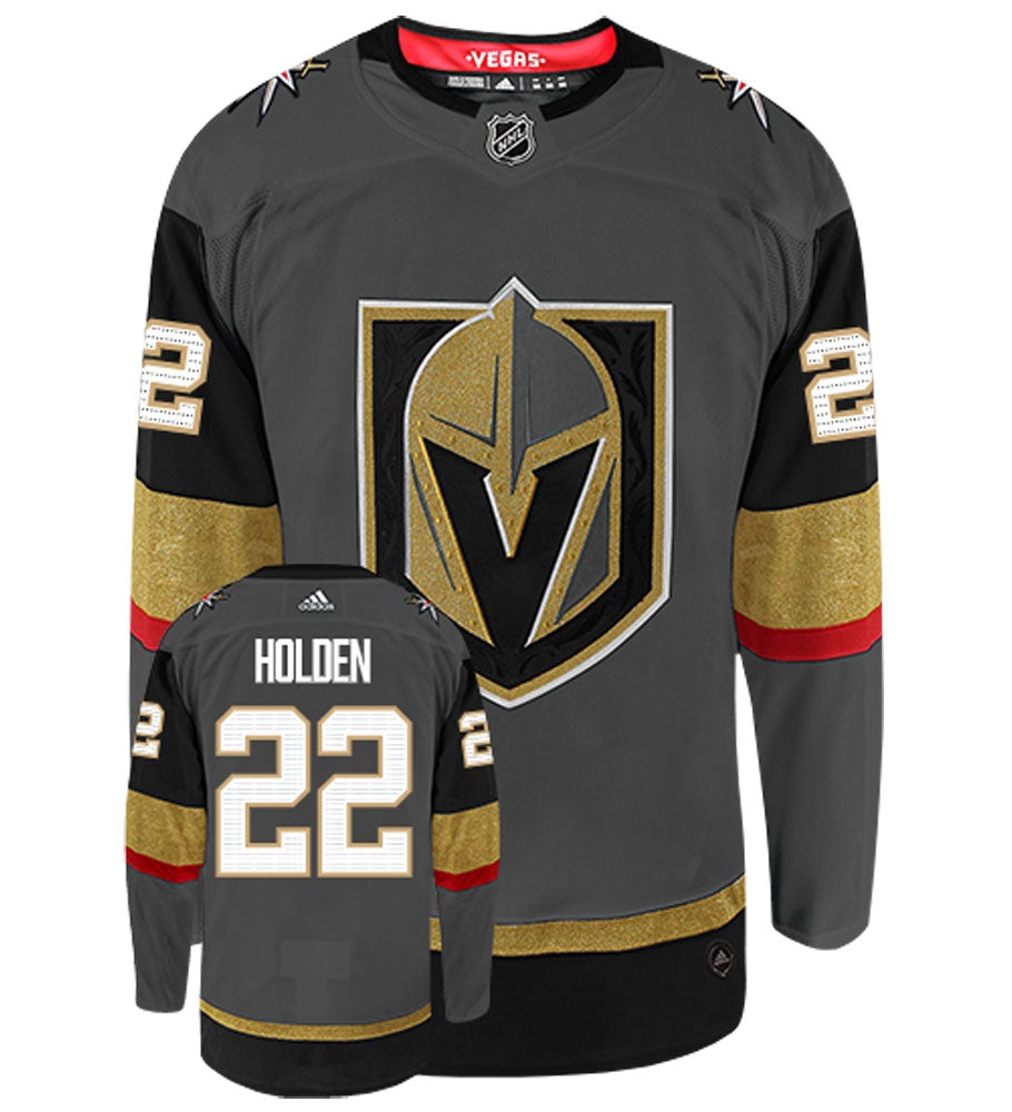 Nick Holden Vegas Golden Knights Adidas Authentic Home NHL Jersey