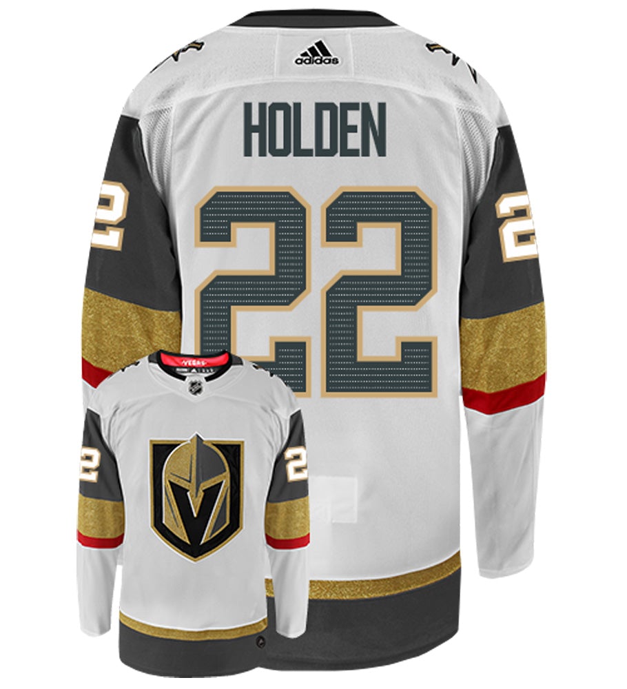Nick Holden Vegas Golden Knights Adidas Authentic Away NHL Hockey Jersey