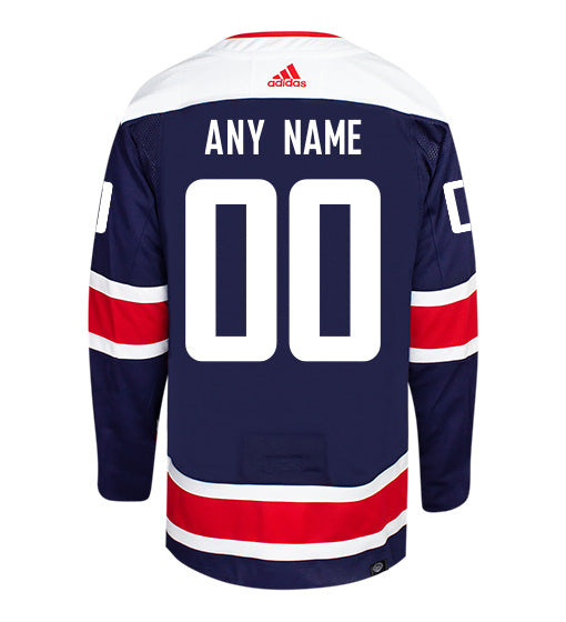 Customizable Washington Capitals Adidas Primegreen Authentic NHL Hockey Jersey