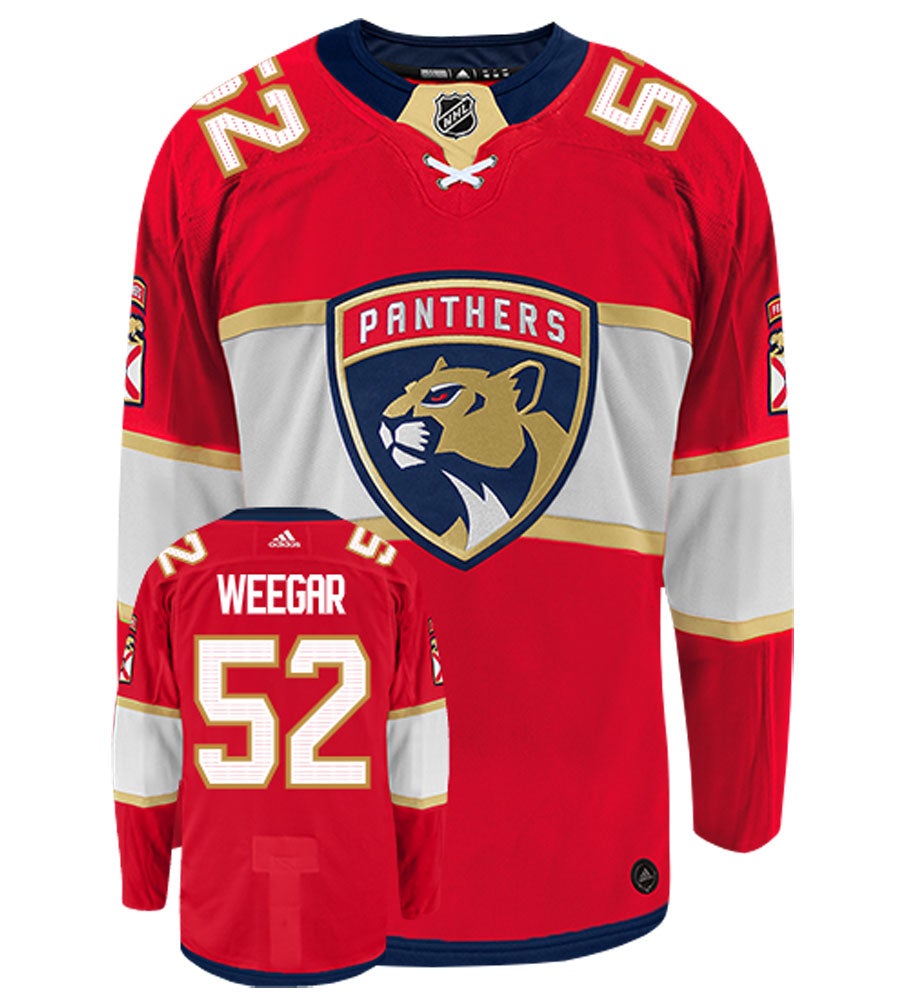 MacKenzie Weegar Florida Panthers Adidas Authentic Home NHL Hockey Jersey