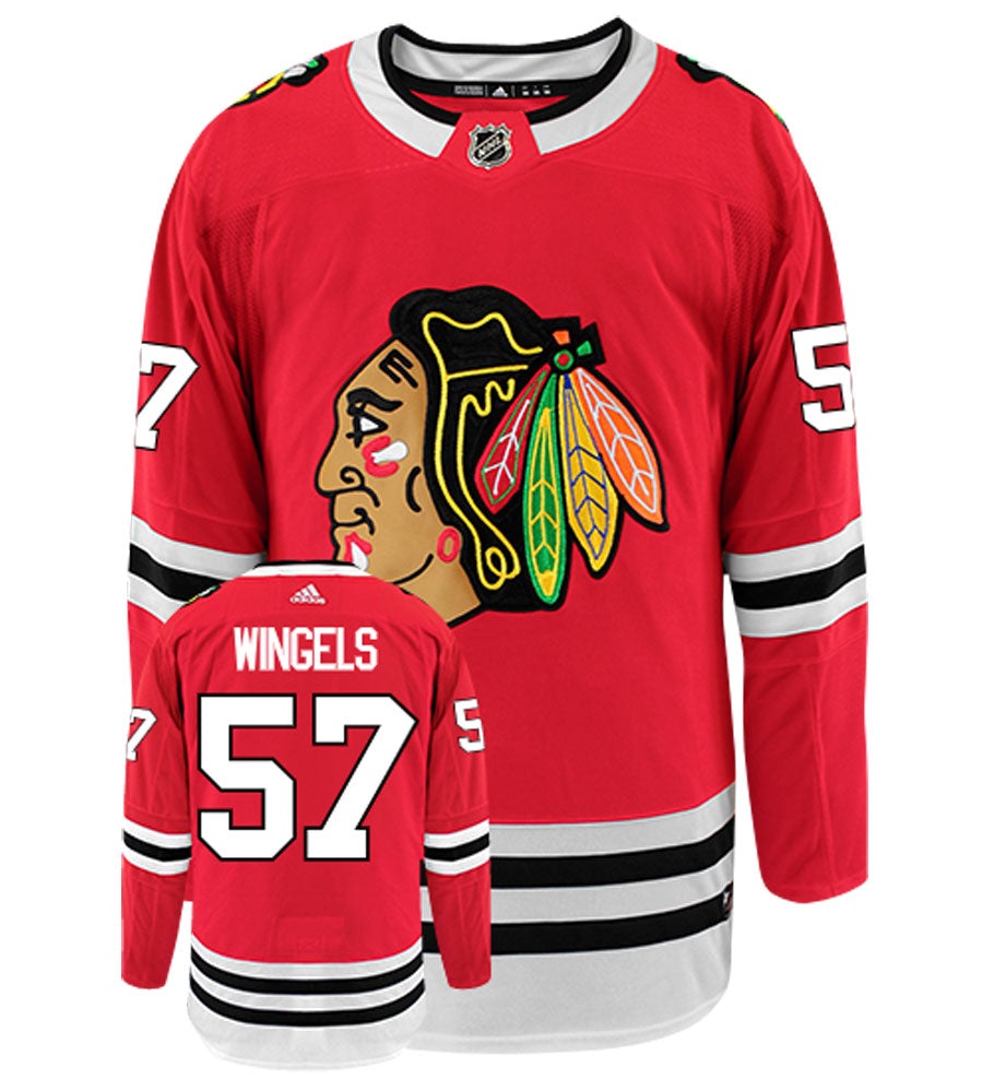 Tommy Wingels Chicago Blackhawks Adidas Authentic Home NHL Hockey Jersey