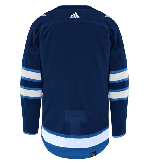 Winnipeg Jets Adidas Primegreen Authentic Home NHL Hockey Jersey - Back View