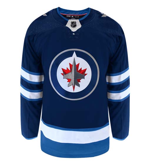 Winnipeg Jets Adidas Primegreen Authentic Home NHL Hockey Jersey - Front View